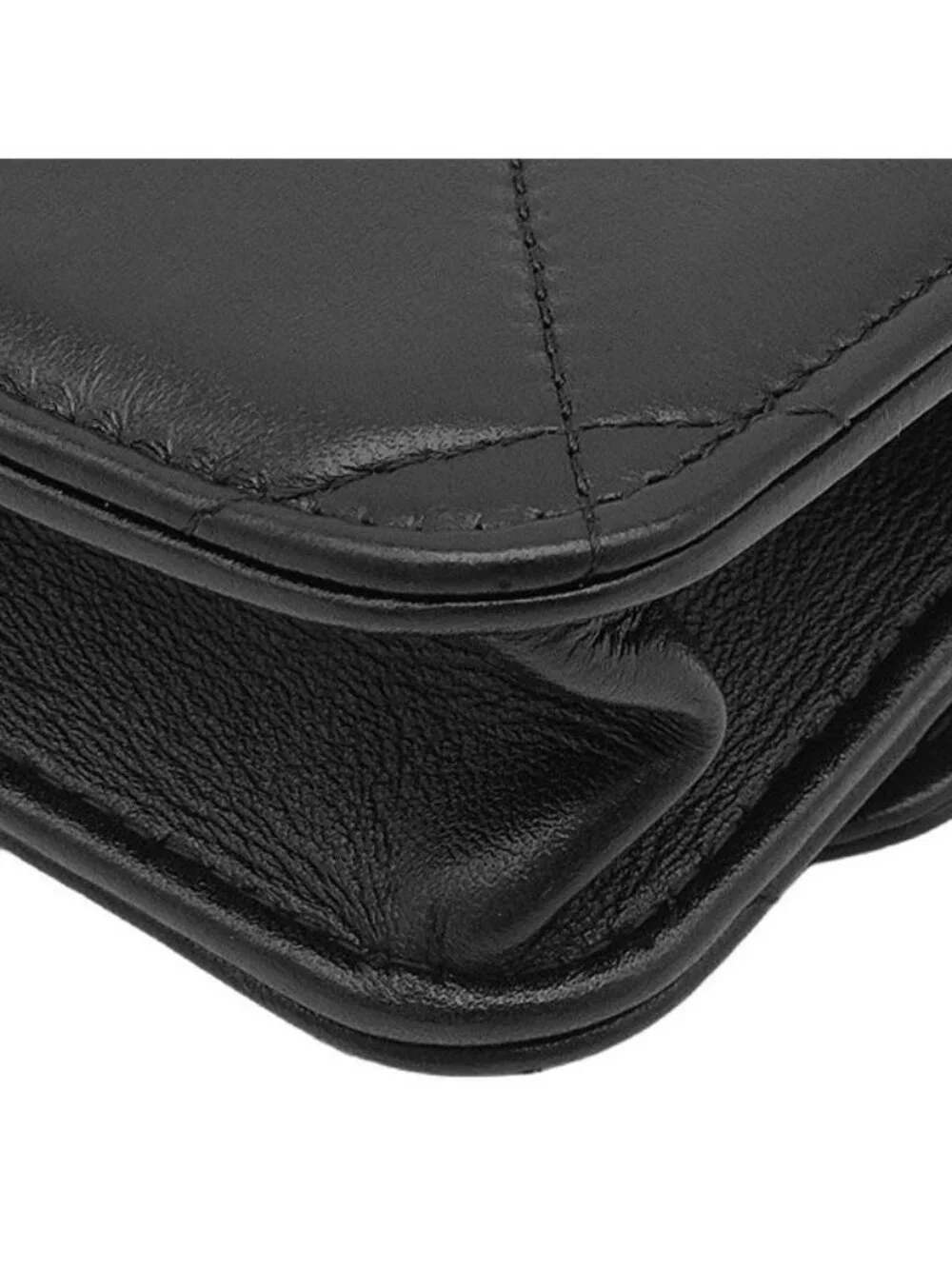 Chanel Chain Wallet Chanel 19 Clutch Lambskin Black Silver
